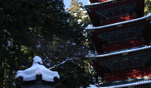 ドカ雪後、旧日光市街地編