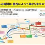 第3回いろは坂女子駅伝交通規制とバスダイヤ