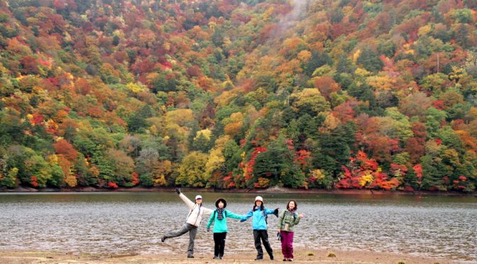 紅葉見頃の西ノ湖ツアー＆テレビに出るよ