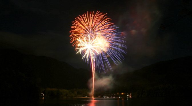 湯元の花火2018の写真