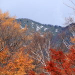 2019男体山閉山と雪